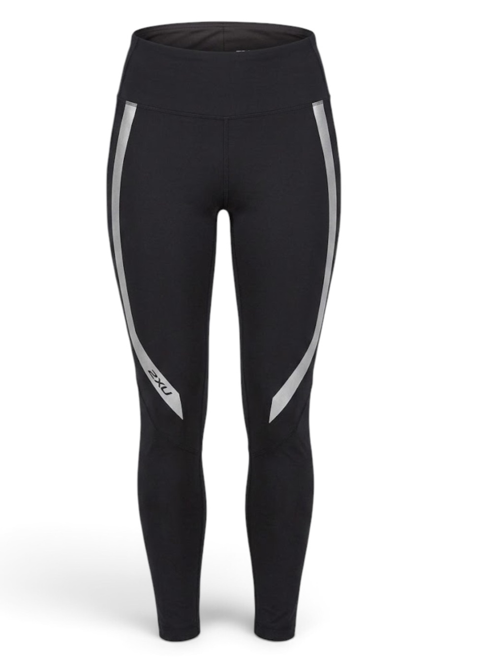 2XU Wind Defence Reflective Compression Tights Leggings Black Silver Small